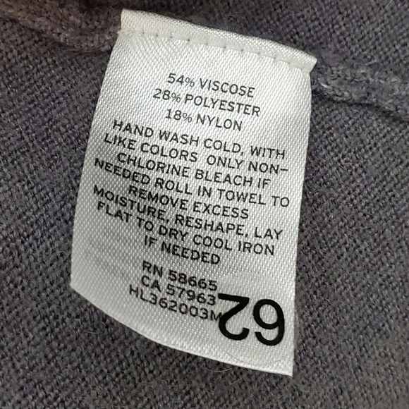 Hinge Gray Runched Bell Sleeve Cardigan NWT - Picture 8 of 8